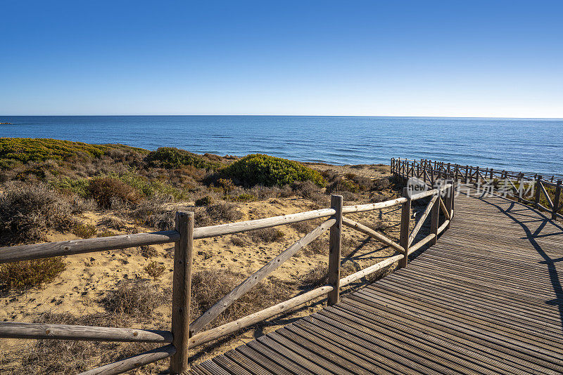 Marbella Artola沙丘和海滩Cabopino自然公园与Se